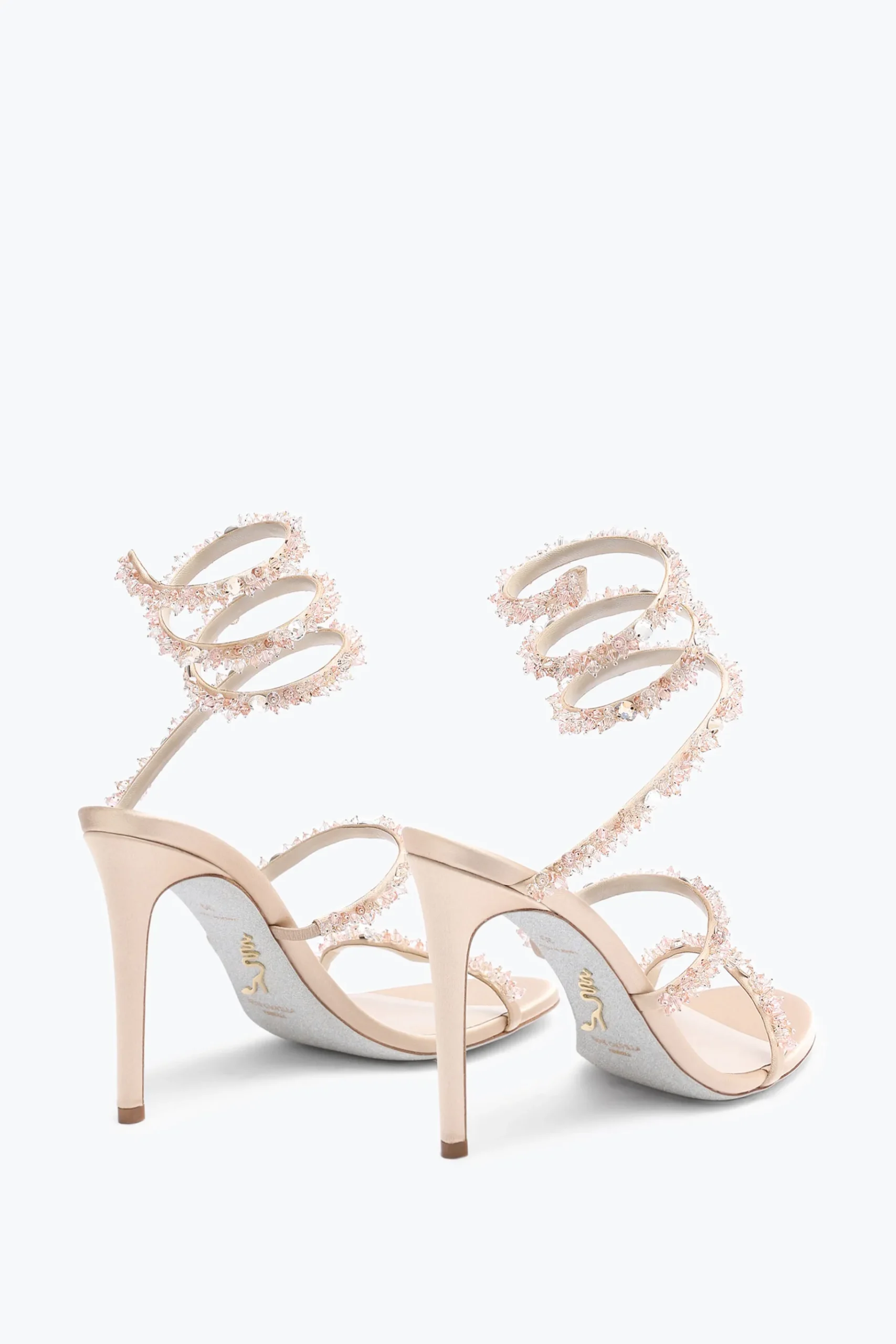 Per Le Invitate|Sandali^Rene Caovilla Sandalo Cinderella Con Serpente 105 Nude