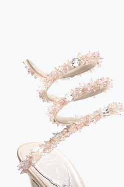 Per Le Invitate|Sandali^Rene Caovilla Sandalo Cinderella Con Serpente 105 Nude