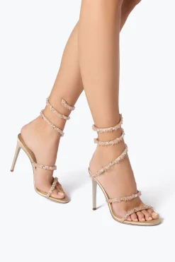 Per Le Invitate|Sandali^Rene Caovilla Sandalo Cinderella Con Serpente 105 Nude