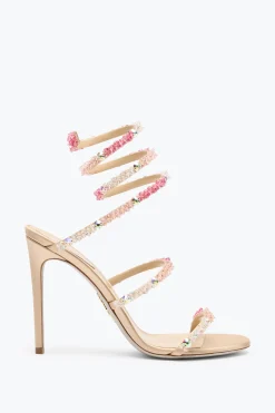 Per Le Damigelle|Sandali^Rene Caovilla SANDALO CINDERELLA BARBIE CON SERPENTE 105 Rosa