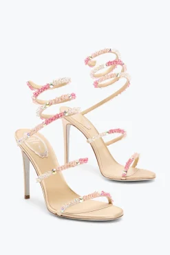 Per Le Damigelle|Sandali^Rene Caovilla SANDALO CINDERELLA BARBIE CON SERPENTE 105 Rosa