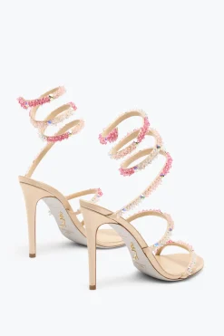Per Le Damigelle|Sandali^Rene Caovilla SANDALO CINDERELLA BARBIE CON SERPENTE 105 Rosa