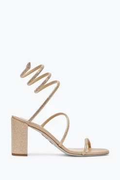 Per Le Invitate|Per Le Damigelle^Rene Caovilla Sandalo Cleo Con Cristalli 80 Beige