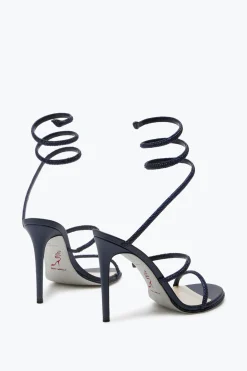 Icone|Sandali^Rene Caovilla Sandalo Cleo Notte Con Cristalli 105 Blu