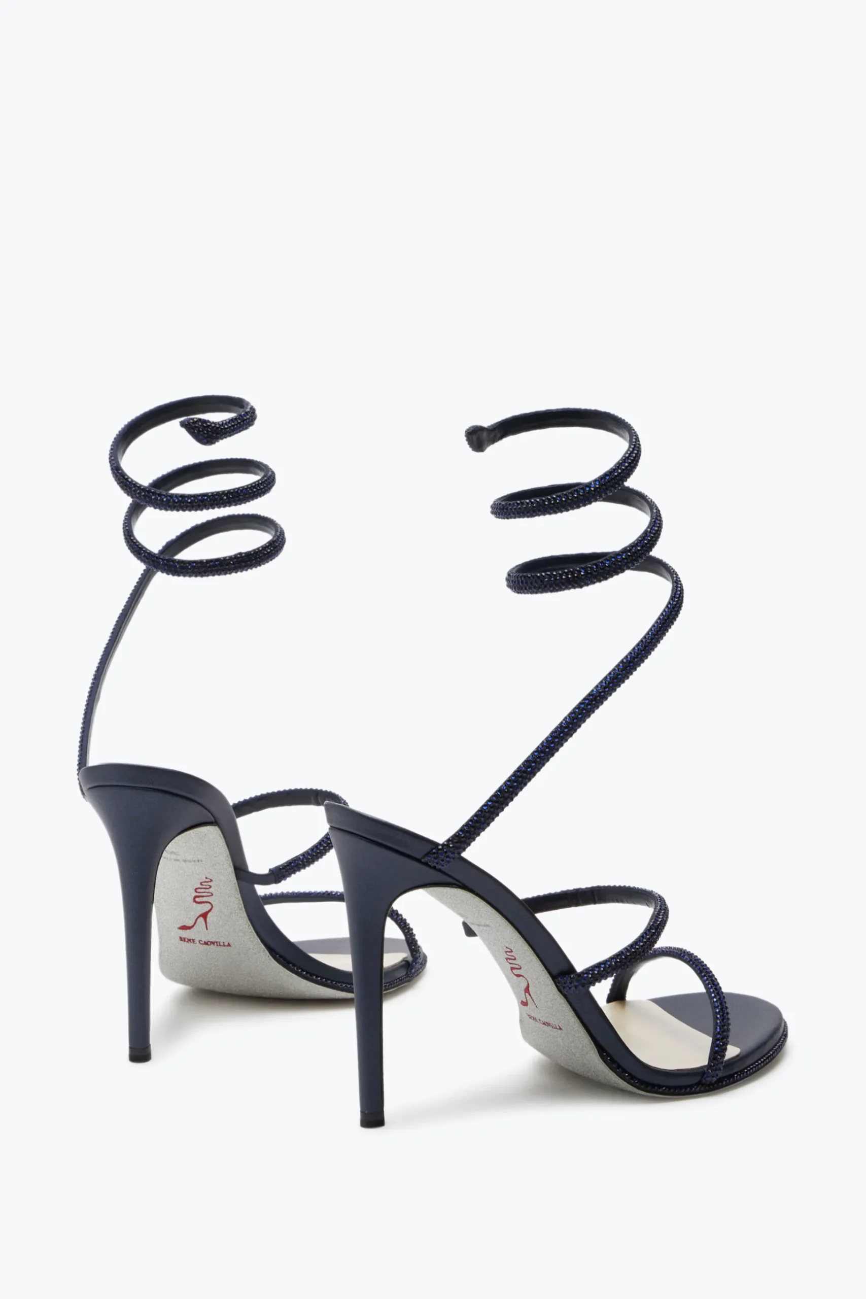 Icone|Sandali^Rene Caovilla Sandalo Cleo Notte Con Cristalli 105 Blu