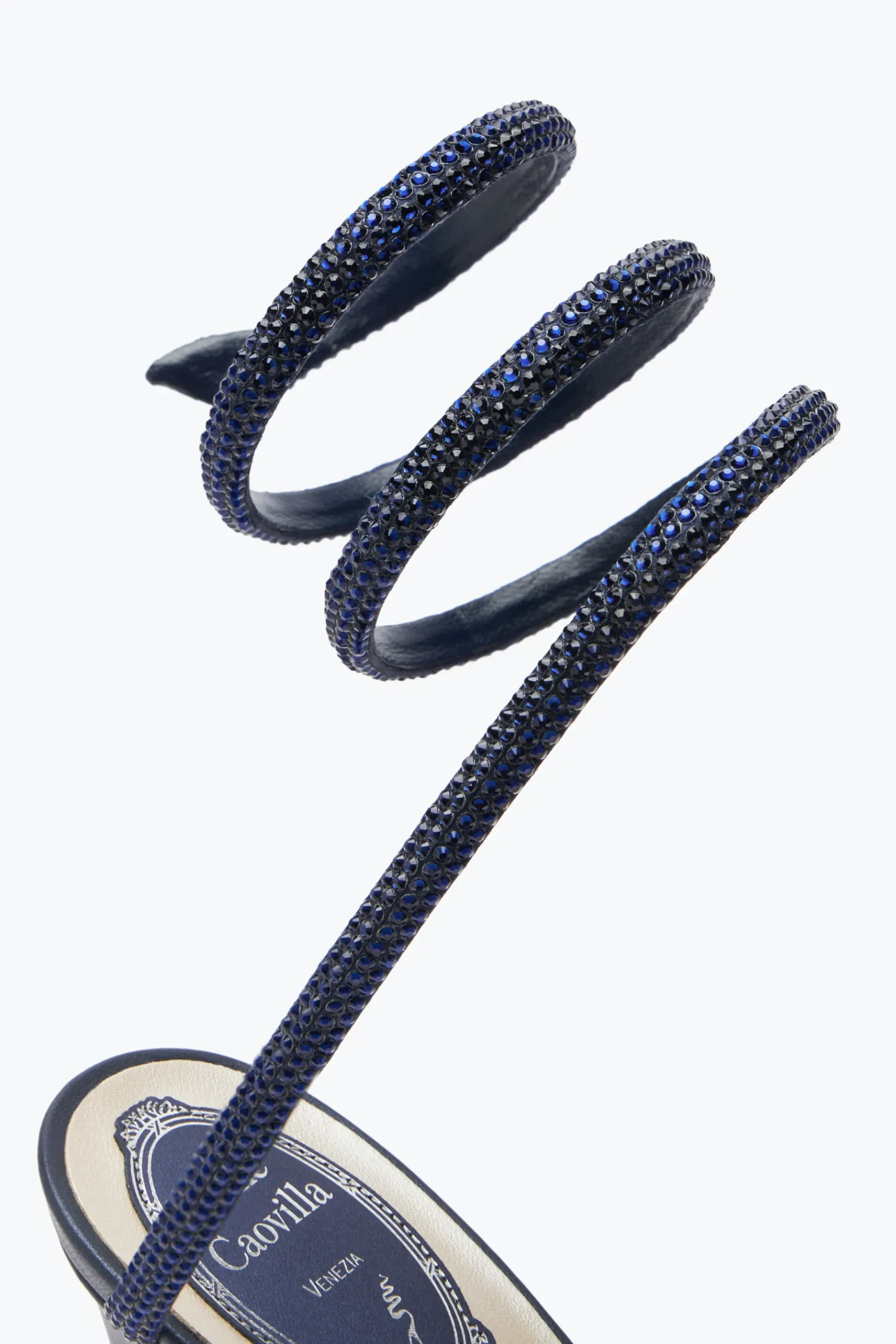Icone|Sandali^Rene Caovilla Sandalo Cleo Notte Con Cristalli 105 Blu