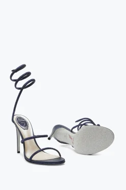 Icone|Sandali^Rene Caovilla Sandalo Cleo Notte Con Cristalli 105 Blu