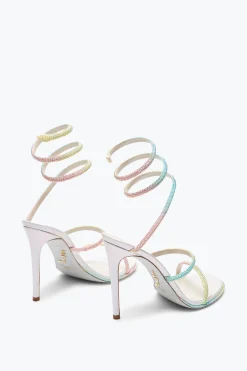 Sandali^Rene Caovilla Sandalo Cleo Burano Con Cristalli 105 Bianco