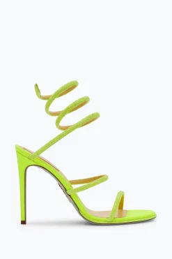 Sandali^Rene Caovilla Sandalo Cleo Fluo Con Cristalli 105 Giallo