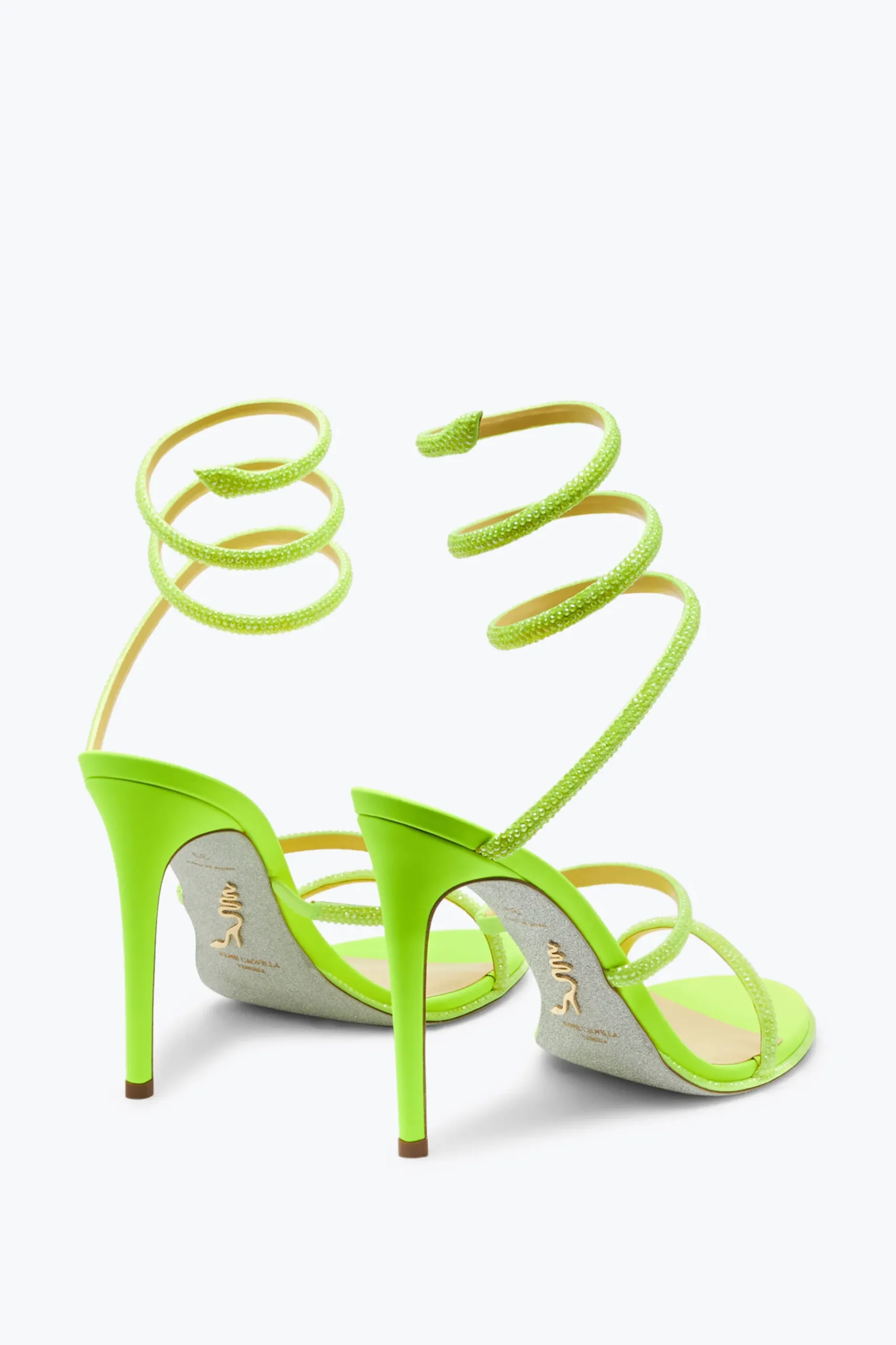 Sandali^Rene Caovilla Sandalo Cleo Fluo Con Cristalli 105 Giallo