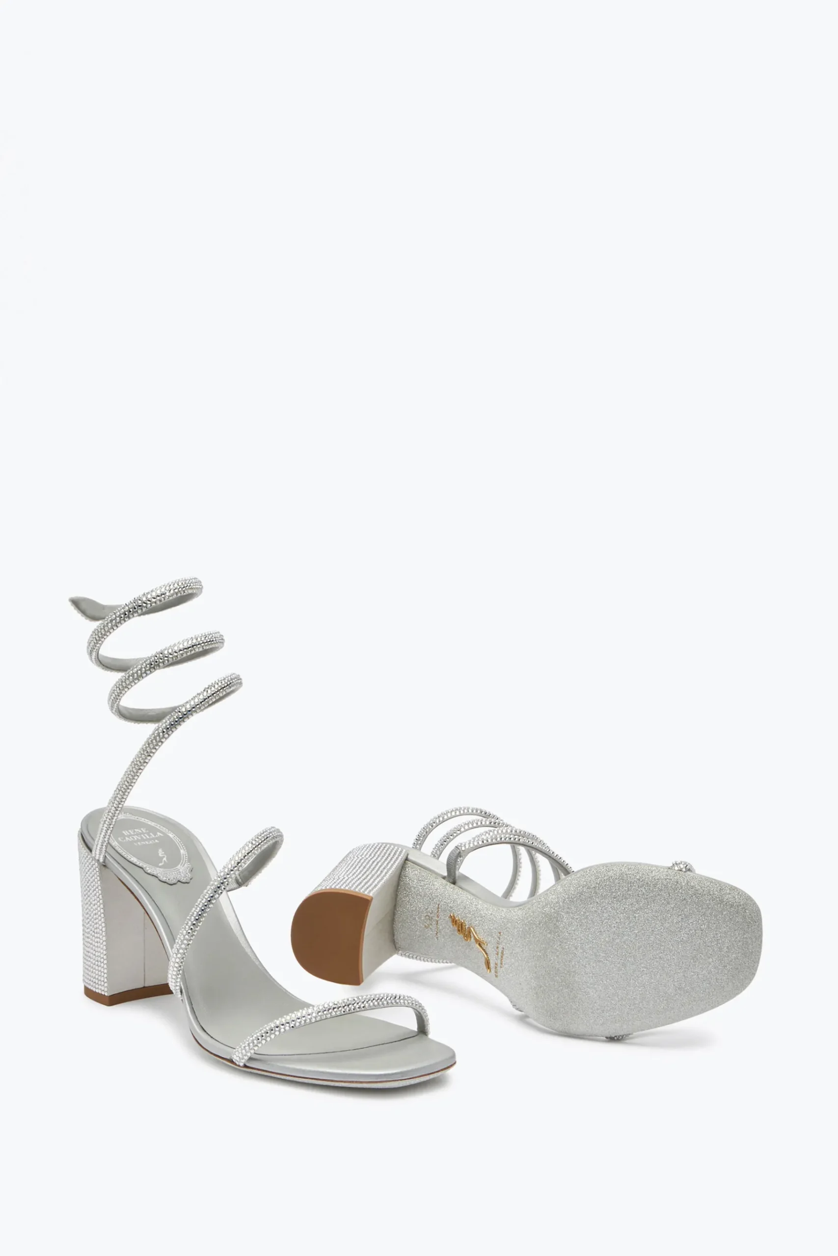 Per Le Damigelle|Sandali^Rene Caovilla Sandalo Cleo Con Cristalli 80 Grigio