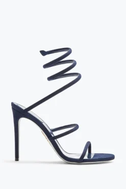 Sandali^Rene Caovilla Sandalo Cleo In Suede 105 Blu