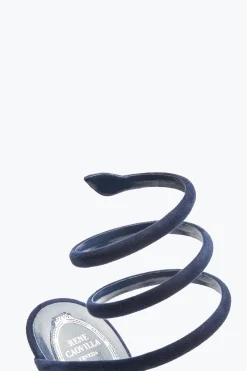 Sandali^Rene Caovilla Sandalo Cleo In Suede 105 Blu