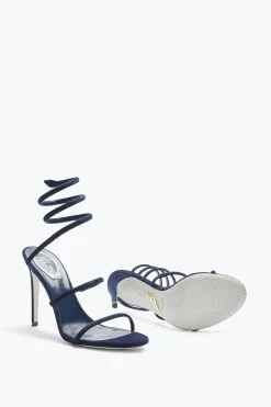 Sandali^Rene Caovilla Sandalo Cleo In Suede 105 Blu