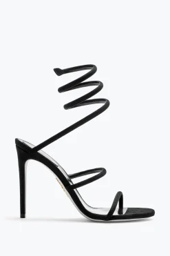 Sandali^Rene Caovilla Sandalo Cleo In Suede 105 Nero