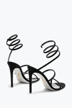 Sandali^Rene Caovilla Sandalo Cleo In Suede 105 Nero