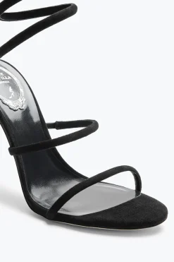 Sandali^Rene Caovilla Sandalo Cleo In Suede 105 Nero