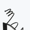 Clutch|Clutch^Rene Caovilla Sandalo Cleo Tacco A Blocco Con Cristalli 80 Nero