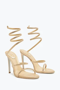Per Le Invitate|Icone^Rene Caovilla Sandalo Cleo Oro 105 Beige