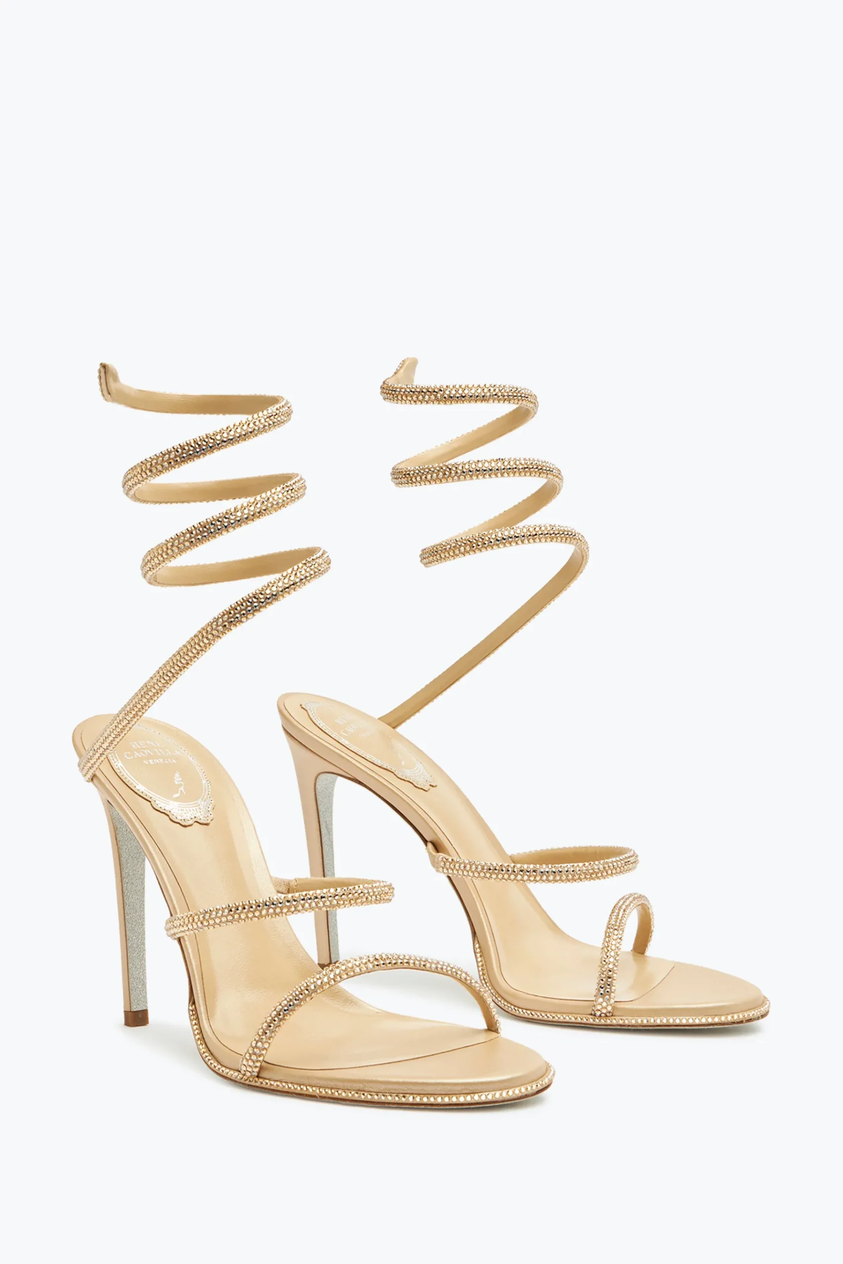 Per Le Invitate|Icone^Rene Caovilla Sandalo Cleo Oro 105 Beige