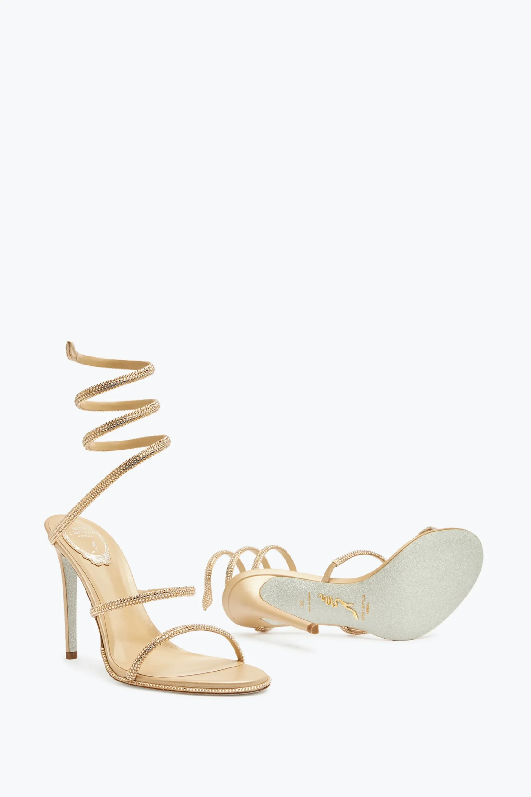 Per Le Invitate|Icone^Rene Caovilla Sandalo Cleo Oro 105 Beige