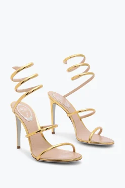 Per Le Invitate|Sandali^Rene Caovilla Sandalo Cleo Metallizzato 105 Oro