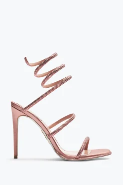 Sandali^Rene Caovilla Sandalo Cleo Con Cristalli 105 Oro rosa