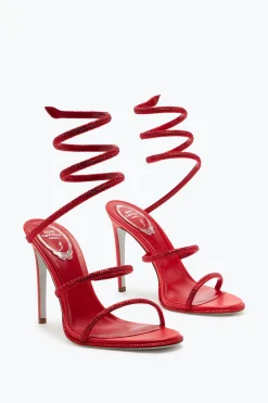 Icone|Sandali^Rene Caovilla Sandalo Cleo Con Cristalli 105 Rosso