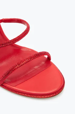 Icone|Sandali^Rene Caovilla Sandalo Cleo Con Cristalli 105 Rosso
