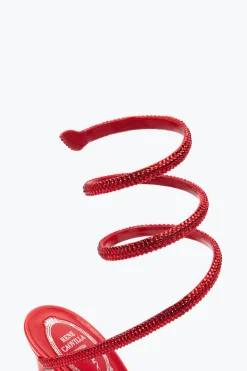 Icone|Sandali^Rene Caovilla Sandalo Cleo Con Cristalli 105 Rosso