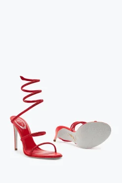 Icone|Sandali^Rene Caovilla Sandalo Cleo Con Cristalli 105 Rosso