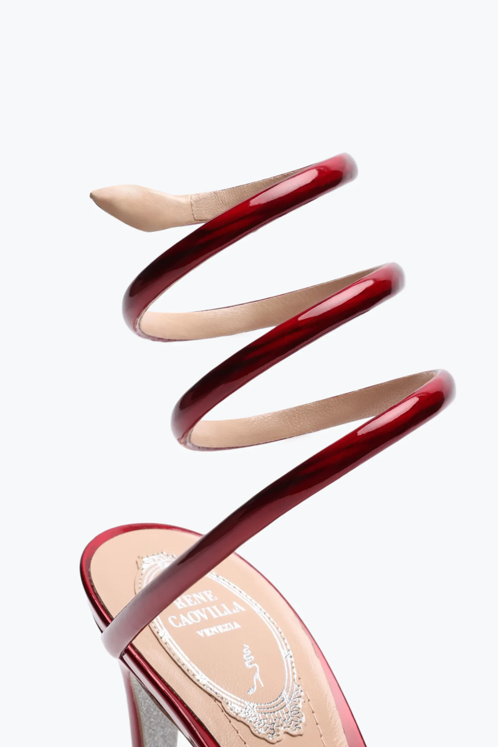 Sandali^Rene Caovilla Sandalo Cleo Metallizzato 105 Rosso