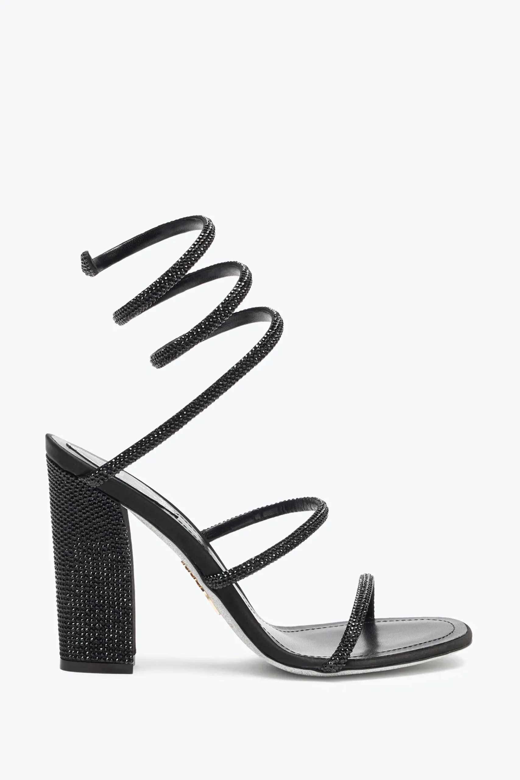 Sandali^Rene Caovilla SANDALO CLEO TOTAL BLACK CON TACCO SOUL 105 Nero