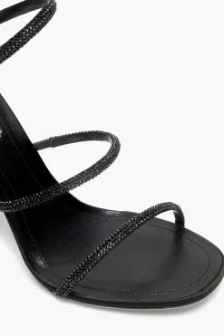 Sandali^Rene Caovilla SANDALO CLEO TOTAL BLACK CON TACCO SOUL 105 Nero