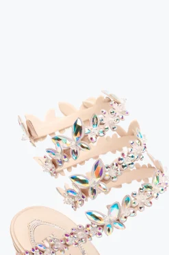Platform|Sandali^Rene Caovilla SANDALO CON PLATEAU EDEN 140 Nude