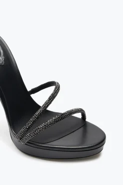 Platform|Sandali^Rene Caovilla Sandalo Con Plateau Margot Con Cristalli 120 Nero
