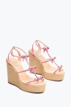Platform|Sandali^Rene Caovilla SANDALO CON ZEPPA CATERINA CONFETTO 120 Rosa