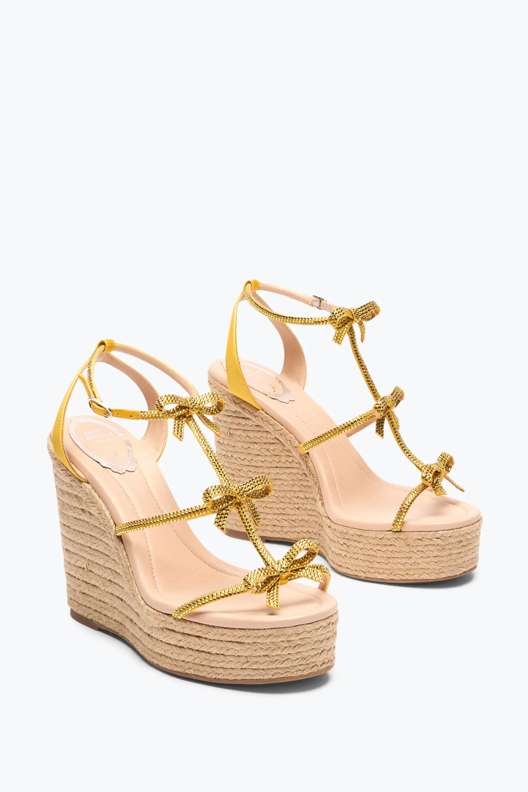 Platform|Sandali^Rene Caovilla SANDALO CON ZEPPA CATERINA 120 Giallo