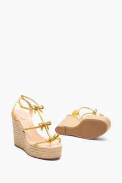 Platform|Sandali^Rene Caovilla SANDALO CON ZEPPA CATERINA 120 Giallo