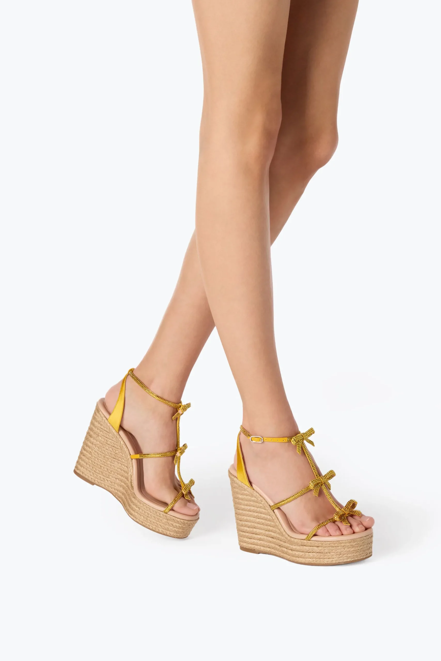 Platform|Sandali^Rene Caovilla SANDALO CON ZEPPA CATERINA 120 Giallo