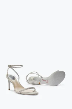 Per Le Damigelle|Icone^Rene Caovilla Sandalo Ellabrita Argento Con Cristalli 80 Grigio