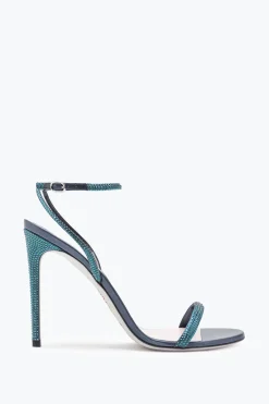 Icone|Sandali^Rene Caovilla Sandalo Ellabrita Azzurro Con Cristalli 105 Blu