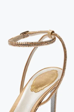 Per Le Damigelle|Icone^Rene Caovilla Sandalo Ellabrita Con Cristalli 80 Beige