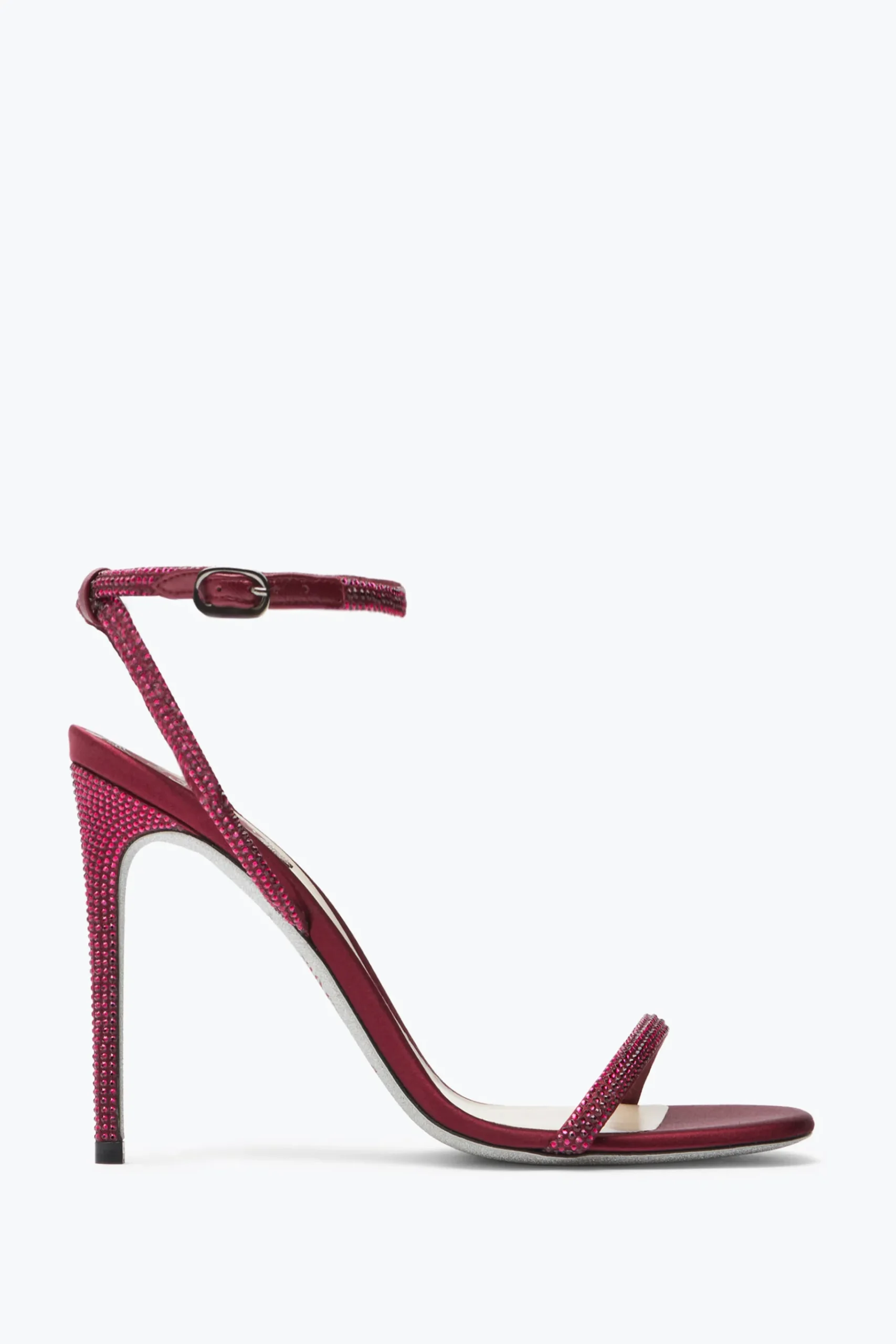 Icone|Sandali^Rene Caovilla Sandalo Ellabrita Bordeaux Con Cristalli 105 Rosso
