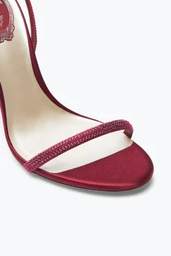 Icone|Sandali^Rene Caovilla Sandalo Ellabrita Bordeaux Con Cristalli 105 Rosso