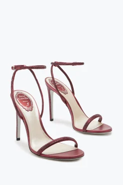 Icone|Sandali^Rene Caovilla Sandalo Ellabrita Vinaccia Con Cristalli 105 Rosso