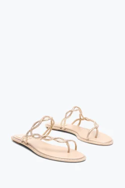 Per Le Invitate|Collezione Sposa^Rene Caovilla SANDALO FLAT BRAID 10 Nude