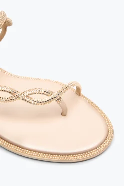 Per Le Invitate|Collezione Sposa^Rene Caovilla SANDALO FLAT BRAID 10 Nude