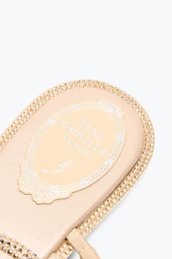 Per Le Invitate|Collezione Sposa^Rene Caovilla SANDALO FLAT BRAID 10 Nude