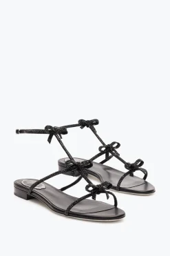 Flat^Rene Caovilla SANDALO FLAT CATERINA 10 Nero